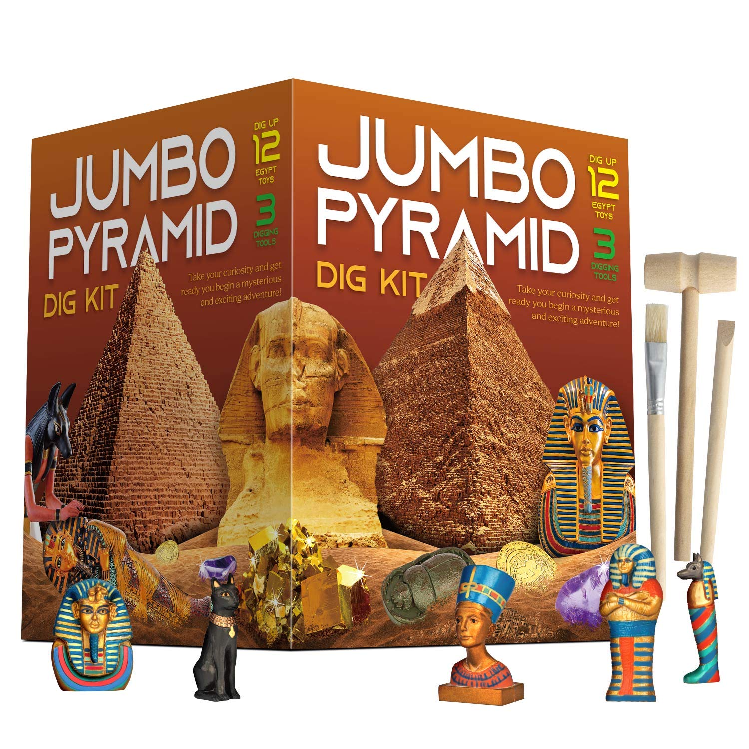 Mini Pyramid Tooth XXTOYS Ancient Egyptian Pyramids Dig Kit - Large STEM Excavation Set f ...