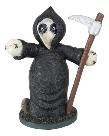 Ebros Day Of The Dead Pinheadz Monster With Voodoo Stitches Figurine Halloween Collectible Statue Fantasy Mythical Beings Undead Apocalypse Horror Icon (Grim Reaper)