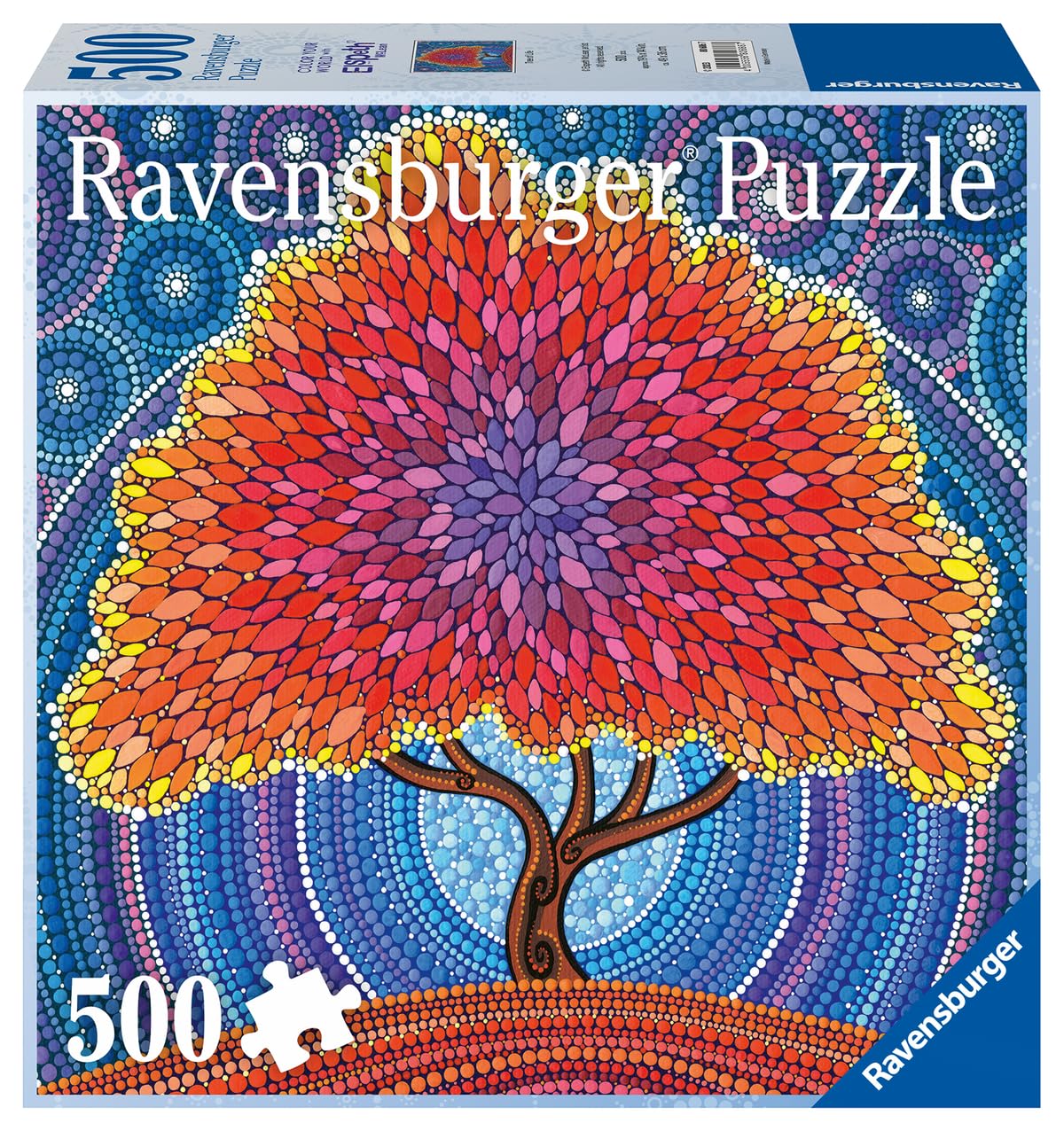 Ravensburger 500 Piece Jigsaw Puzzle - Tree of Life, Multicolor, Cardboard, Model 80686, Handcrafted in Germany