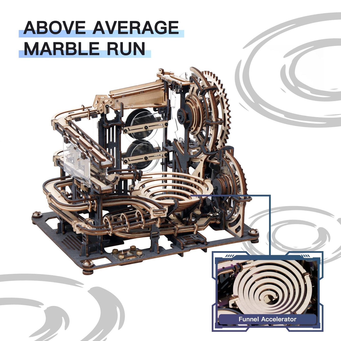 Robotime 3D Puzzles Mabrle Run - Lga01 Mable Night City Wooden Model To Build - Model Building Kits For Adults