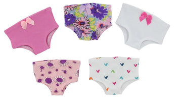 PZAS Toys 18 Inch Doll Underwear- 5 Pairs of Underwear Compatible with Most Major Brands 18 Dolls