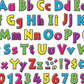 Barker Creek Letter Pop-Outs, 4 Inch, Neon, Set Of 255