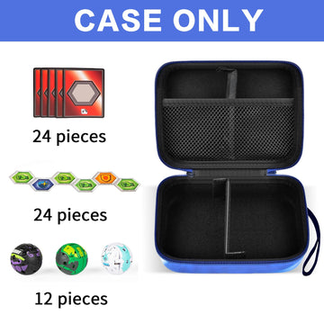 Case Compatible With Bakugan For Baku Gear Pack, Toys Organizer Storage For Bakucores Cards And Ultra Collectible Action Figures, Toy Container Holder For Bakugon Dragonoid Figure (Box Only) Blue