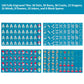 Jongyance American Mahjong Tile Set - 160 Acrylic Tiles, Peacock Blue, Includes Carrying Bag and Accessories, Compact Size 1.41x0.98x0.47 inches