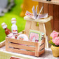 Cuteroom Diy Doll House Miniature Furniture Wooden House Kit With Dust Cover & Led Light And Accessories - New Three Styles Qt Series Dollhouse (Qt041)