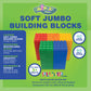 Uniplay Plump Soft Building Blocks - 120-Piece Jumbo Stacking Multicolor Set For Early Cognitive Development And Creative Play -