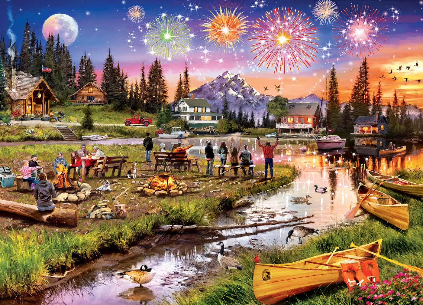 MasterPieces 1000 Piece Jigsaw Puzzle for mature-themeds  Family  Or Youth -  on The Mountain - 19.25x26.75