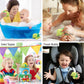 Puzzled DolliBu Sea Turtle Bath Buddy Squirter - Green Rubber Bath Toy for Toddlers, Small Floating Water Squirter, Model 2746