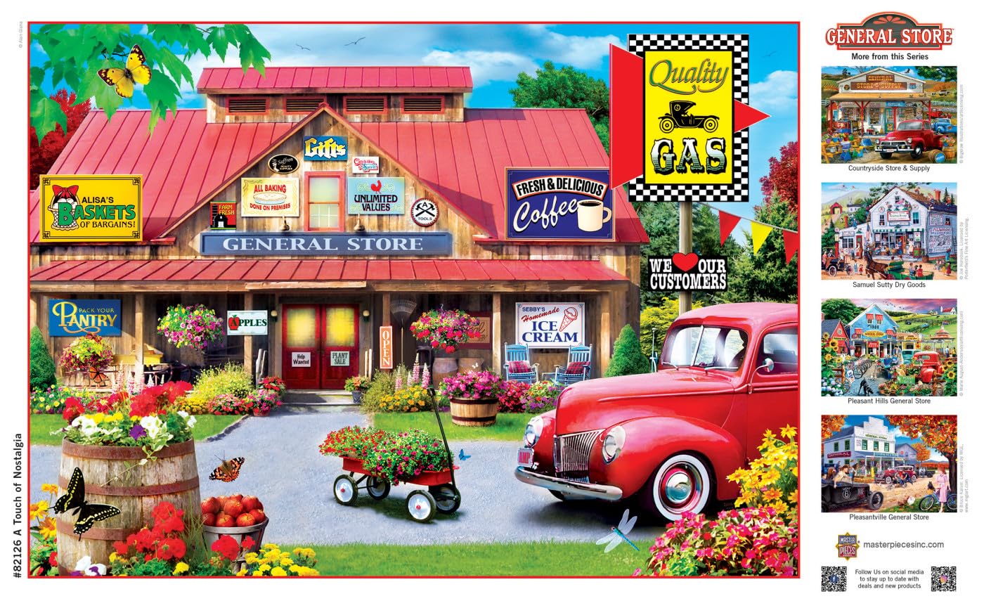 Masterpieces 1000 Piece Jigsaw Puzzle For Adults, Family, Or Youth - A Touch Of Nostalgia - 19.25'X26.75'