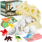 Kolegend 12 Pack Dino Eggs Dig Kit And T. Rex Skull Dinosaur Eggs Excavation Set Easter Gift Dinosaur Toys Science Experiments Kits For Kids Easter Basket Stuffers Toys For 3+Year Old Boys Girl
