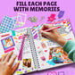 Piccassio Diy Journal Kit For Girls - Complete Scrapbooking & Journaling Craft Set, Stationery, Stickers, & Art Supplies - Creat