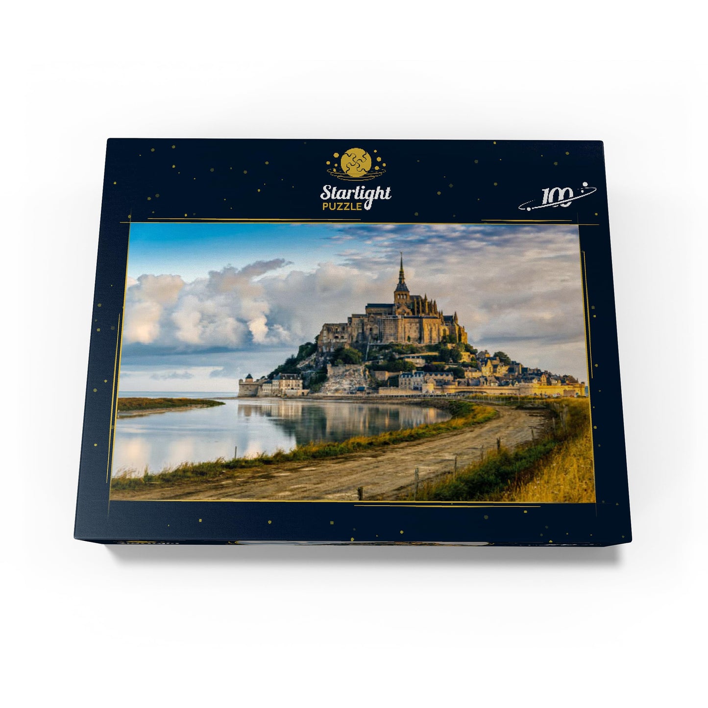 Mypuzzle Morning View Of Mont Saint-Michel France - Premium 100 Piece Jigsaw Puzzle For Adults