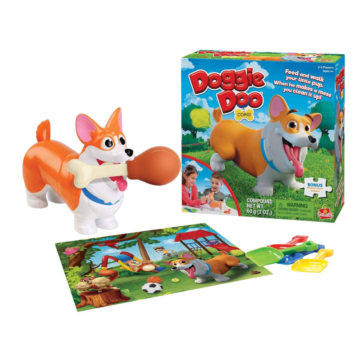 Goliath Doggie Doo Corgi Game - Unpredictable Action Puzzle - Multi Color - Model 919581 - Fun Family Game