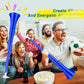 Collapsible Stadium Horn 24 Inch Vuvuzela Plastic Trumpet Horn Blow Horn Noisemakers Loud Sound Soccer Horn Cheer Horn For Sport