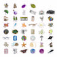 Bulbacraft100Pcs Funny Biology Stickers For Laptop & Water Bottles, Small Biology Sticker Pack For Teachers & Students - Funny B