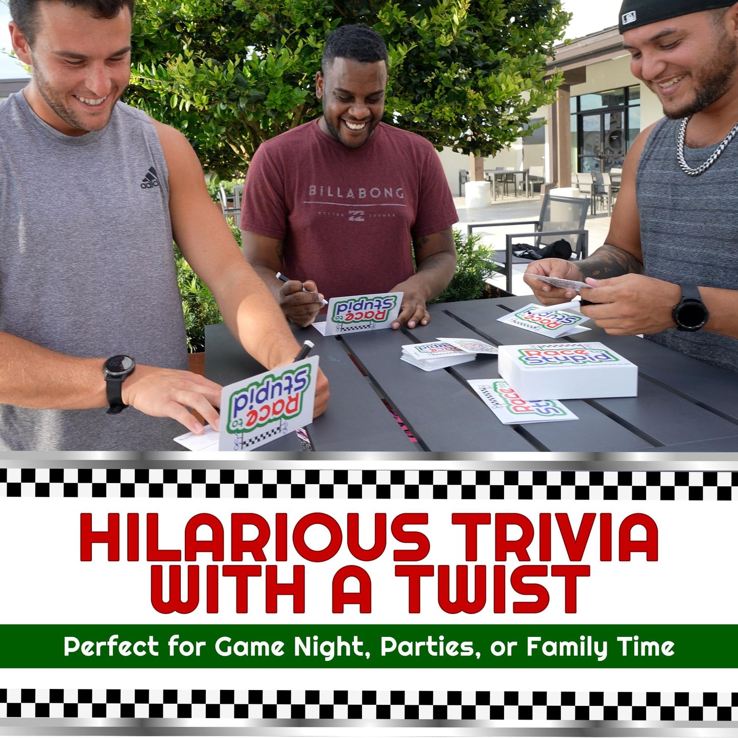 Race to Stupid Trivia Card Game - Family Games for mature-themeds & Teens  Hilarious Party Games for Family Game Night Fun  Educational & Challenging Trivia Cards & mature-themed Gifts for Birthdays & Celebrations