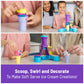 Kinetic Sand, Soft Serve Station with 14oz of Play Sand (Blue, Pink and White), 2 Ice Cream Cones and 2 Tools, Sensory Toys for
