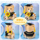 Chalyna 10 Inch Graduation Season Bear Plush Stuffed Animal Stuffed Animal Bear With Graduation Hat, Diploma And Sunflower, Graduation Preschool Kindergarten Gift For Friend, Relatives, Kids