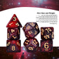 Amiven DND RPG Dice Sets 20 x 7 Polyhedral Glitter Dice (140 Pieces) for Dungeons and Dragons Tabletop Role-Playing Games, with