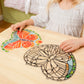 Melissa & Doug Stained Glass Made Easy Activity Kit: Butterfly - 140+ Stickers - Kids Sticker Stained Glass Craft Kit; Sun Catch