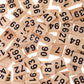 100Pcs 1-100 Wooden Number Tiles Number Cube Blocks For Wedding Party Decoration