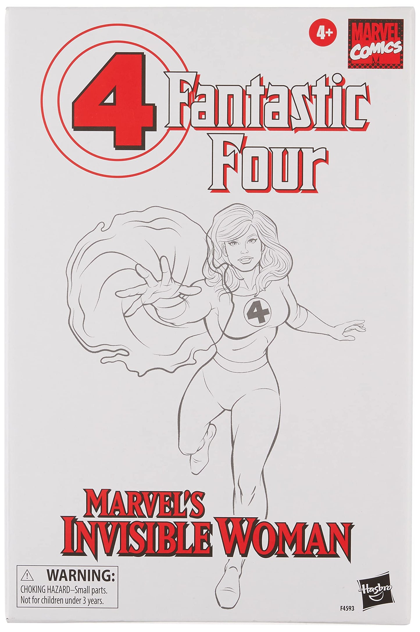 Marvel Hasbro, Vintage Legend Los 4 Fantásticos La Mujer Invisible 2 De Figure