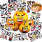 Oumuamua 60 Pack Halloween Pumpkin Decorating Stickers, 16 Sheets Cute Pumpkin Face Stickers In 30 Designs For Halloween Pumpkin Decorations Halloween Craft For Kids