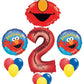 Elmo Sesame Street #2 2nd Second Birthday Party Supply Balloon Mylar Latex Set by Anagram