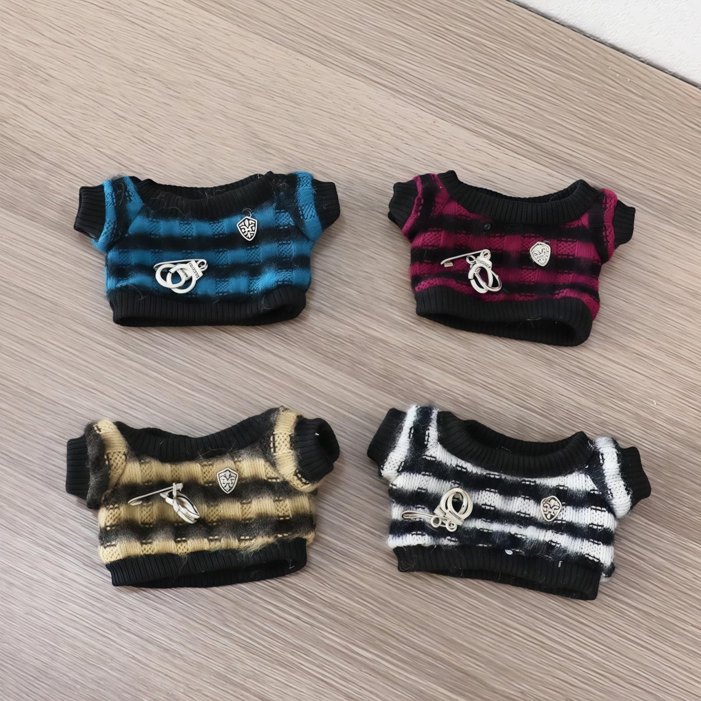17cm Doll Clothes Set  5 Pieces Casual Wear Outfit Set for 6.7inch Doll Dress Suit  Fashion Dress Up Hat Clothes Accessories for 1st/2nd/3rd Gen Dolls Play & Display