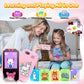 Upgrade Kids Smart Toy Phone, Christmas Birthday Gift For Girls Boys, 2.8' Hd Touch Screen Selfie Kids Camera Mp3 Player With 14 Puzzle Games For Toddlers, Learning Educational Gifts Toys For 3+ Years