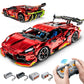 Bav Plated Sports Car Building Sets With Electric Chassis Lifting, Colletible Building Model For Adults, 1:10 Scale Electric Dri