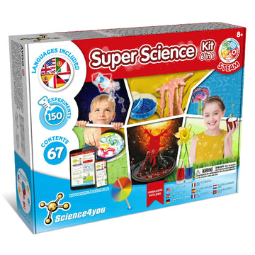 Science4you 150 Science Experiments for Kids Ages 8-12 - Super Science Kits for Kids, Chemistry Set + Stem Toys, Gifts for Boys 