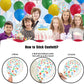 Rainbow Balloons, 60 Pcs Multi Colorful Balloons Set With Primary Color Confetti Balloons, Bright Multicolor Circus Balloons Ass