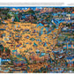 Buffalo Games - Dowdle - National Parks Map - 1000 Piece Jigsaw Puzzle For Adults -Challenging Puzzle Perfect For Game Nights - Finished Size Is 26.75 X 19.75