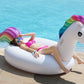 Jasonwell Giant Inflatable Unicorn Pool Float Floatie Ride On With Fast Valves Large Rideable Blow Up Summer Beach Swimming Pool Party Lounge Raft Decorations Toys Kids Adults