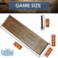 WE Games Cribbage Board Set, 16" Solid Walnut Wood, 3 Track with Metal Pegs, Brown, Model 301213