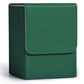 Zlca Card Deck Box For Trading Cards, Mtg Yugioh Deck Case Holds 100+ Single Sleeved Cards, Pu Leather Magnetic Card Storage Box Fits For Tcg Ccg Magic Game Cards (Green)