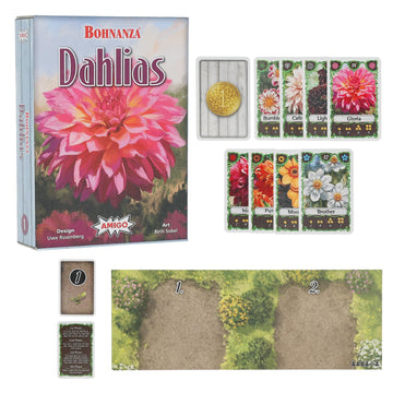 Amigo Games Bohnanza Dahlia - Trade Your Way To Flowers, Money, And Victory! Plant Dahlias, Trade Blooms, And Sell Flowers To Make The Most Money! Perfect For Game Night Ages 10+
