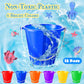 Sratte Beach Sand Buckets and Shovels Sets for Boys Girls, Plastic Beach Pails Sand Toys for Summer Pool Party Favors