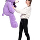 Morismos Giant Teddy Bear Stuffed Animals 4 Feet Purple Plush Toy For Girlfriend Kids Birthday (Purple, 47 Inches)