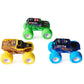 Monster Jam Charged Crushers 3-Pack - 1:64 Scale, Plastic, Grave Digger, Son-Uva Digger, Earth Shaker, Model 6053858