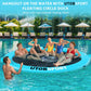 Utobsport Inflatable Water Hammock Floating Dock 8X8 Ft Water Floating Island Raft For Lake Boat Pool Ocean | Adults Kids Dogs,