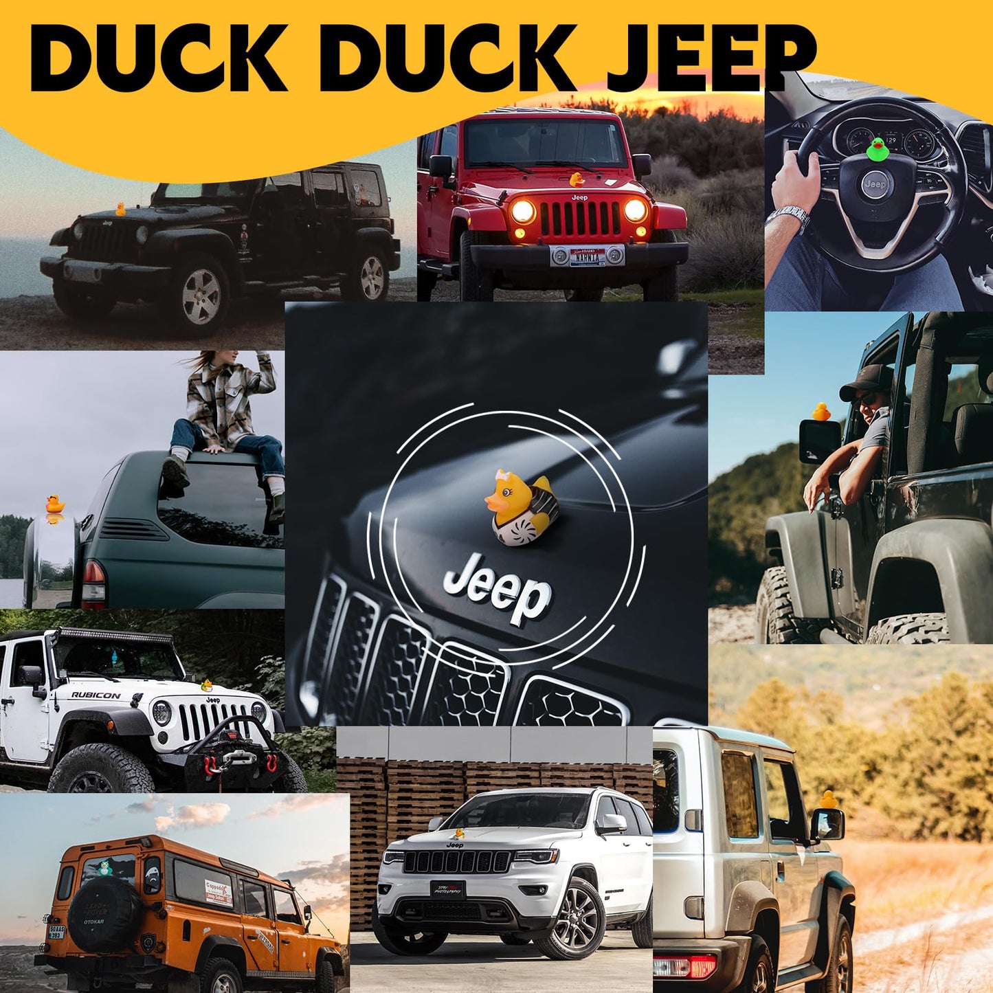 200 Pack Rubber Ducks In Bulk, Jeep Ducks For Ducking, Ducks For Jeeps Assorted, Bath Toys Floater Duck For Kids, Baby Showers Accessories Party Favors