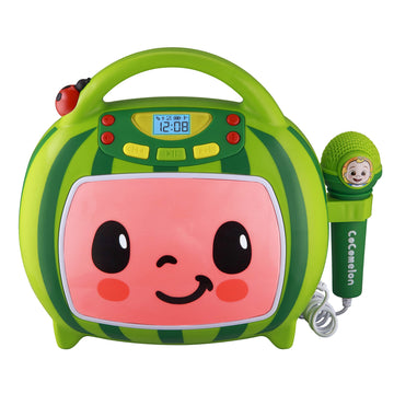 Ekids Cocomelon Karaoke Machine, Portable Bluetooth Party Speaker With Microphone For Kids, Built-In Cocomelon Songs And Speaker