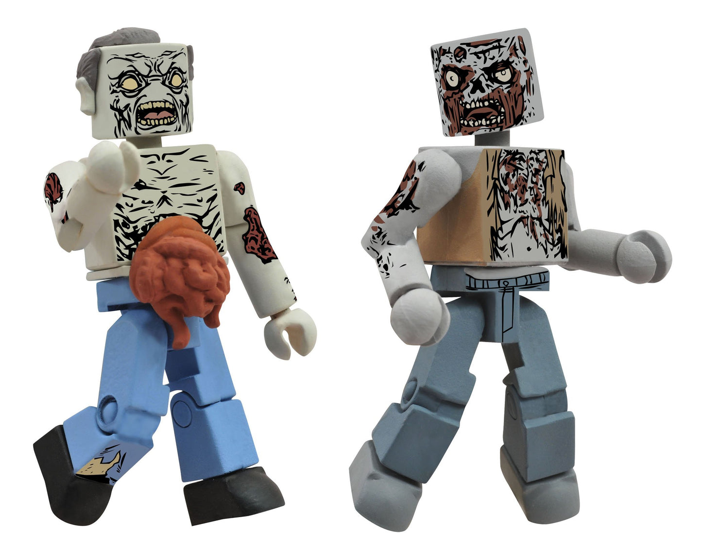 Diamond Select Toys Walking Dead Minimates Series 1: Herd Zombies, 2-Pack