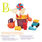 B. toys - B. Ready Beach Bag -Water Play- Beach Tote with Mesh Panel and 11 Funky Sand Toys - 18 m+, Purple Bucket