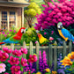 500 Piece Jigsaw Puzzle For Adults -Flowers & Birds Jigsaw Puzzles 500 Pieces Puzzles For Adults-Finished Size 19.3' X 13.7'