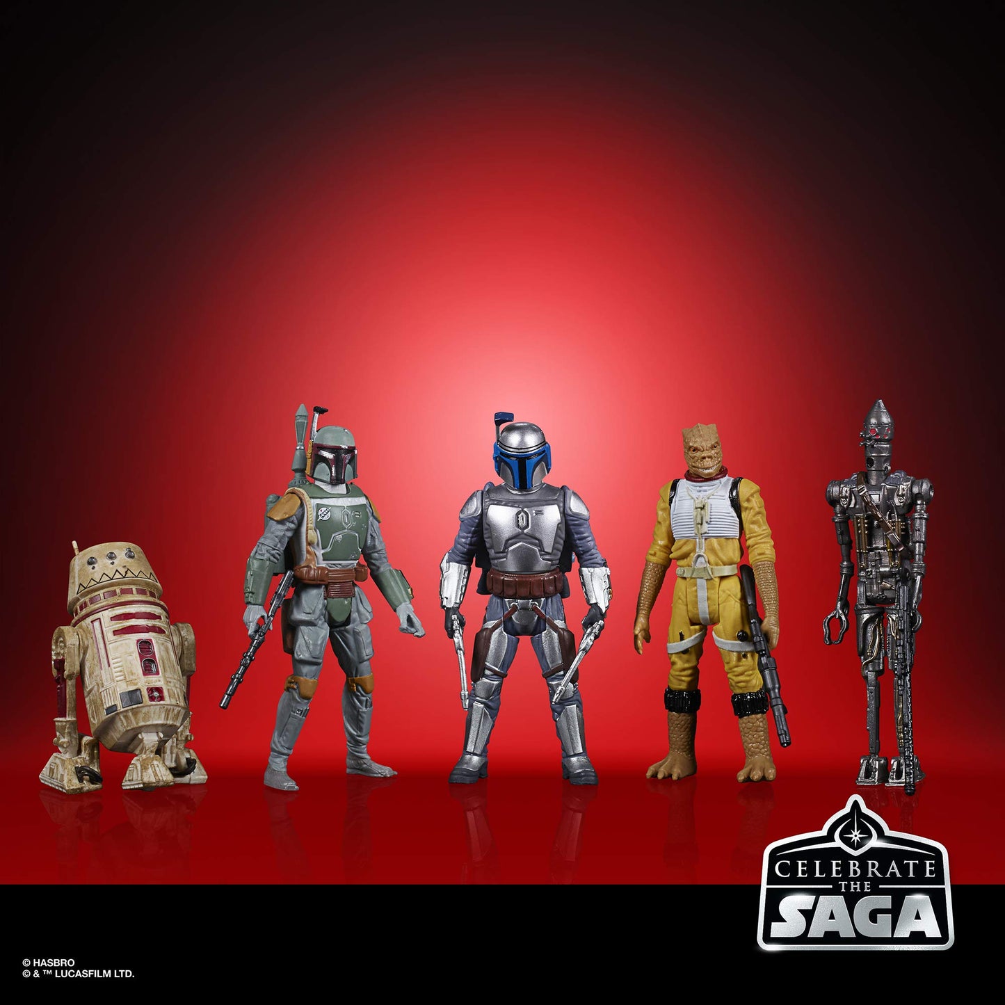 STAR WARS Celebrate The Saga Toys Bounty Hunters Figure Set  3.75-Inch-Scale Collectible Action Figure 5-Pack  Toys for Kids Ages 4 and Up