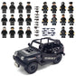 Toysvill SWAT Military Police Building Block Set for Kids | SUV + Soldiers Minifigures (22 PCS) with  and Accessories Gift