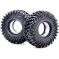 Hobbysoul 1.0 Tires 58Mm Tall All Terrain Super Soft Sticky Mud Tyre For Rc Crawler 1/24 Scx24 1/18 Trx4M Upgrades